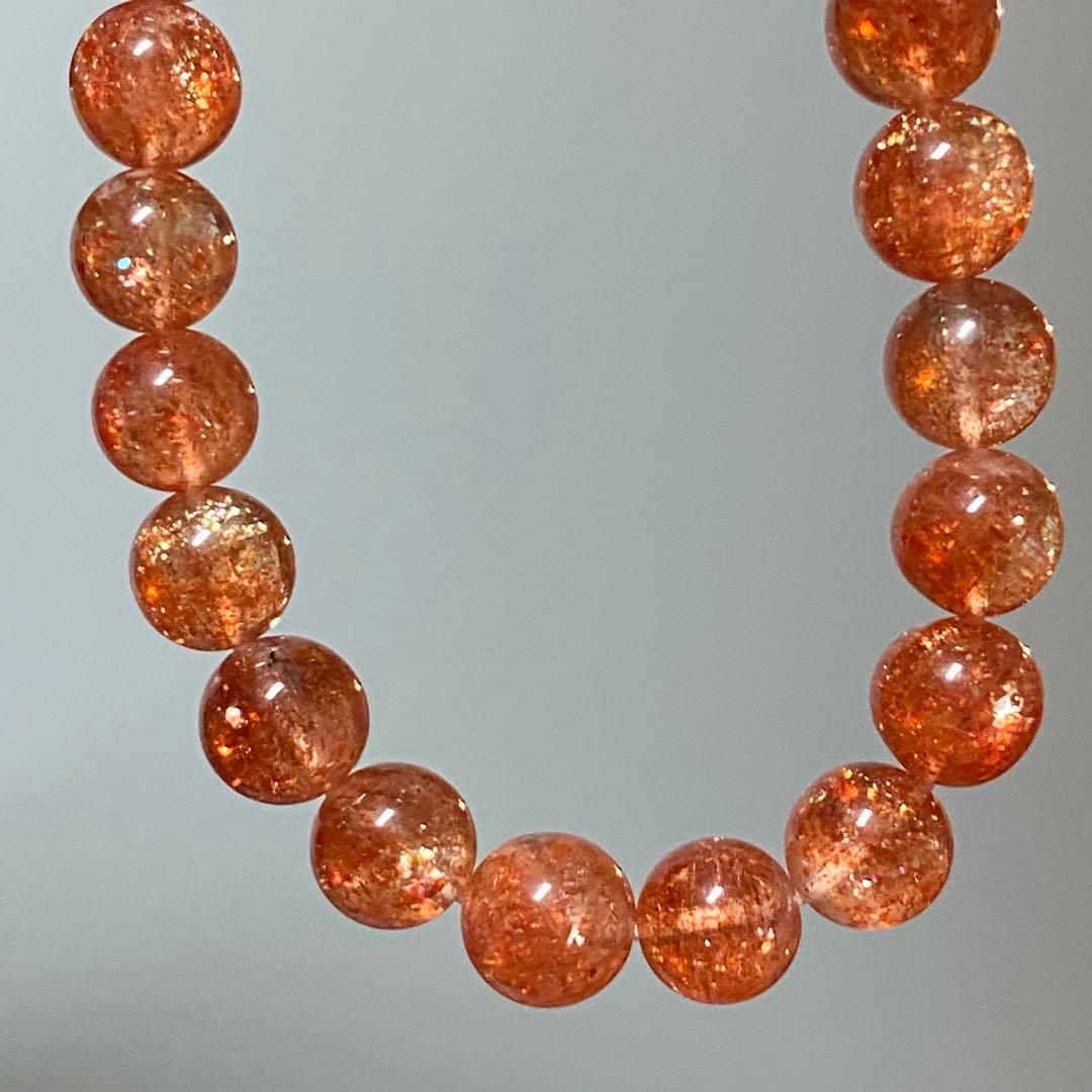 高品質　サンストーン　ブレスレット　天然石　パワーストーン