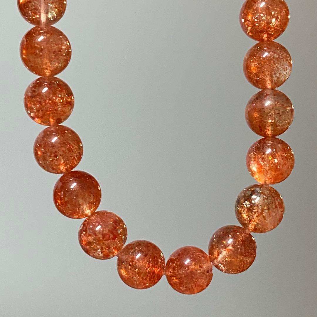 高品質　サンストーン　ブレスレット　天然石　パワーストーン