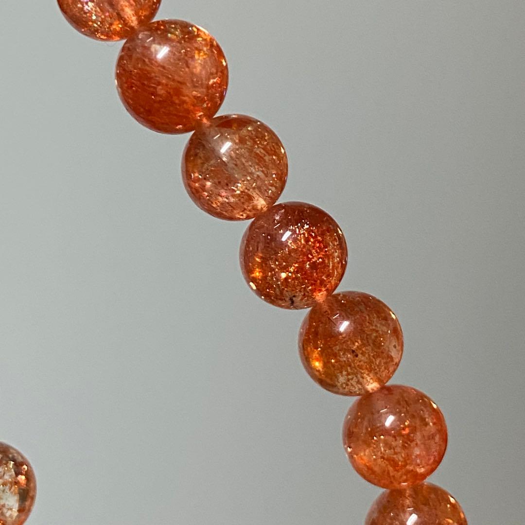 高品質　サンストーン　ブレスレット　天然石　パワーストーン