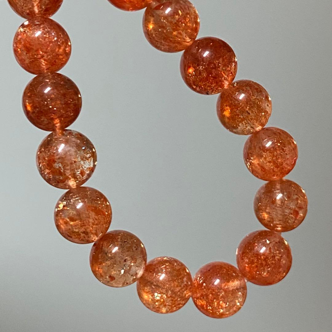 高品質　サンストーン　ブレスレット　天然石　パワーストーン