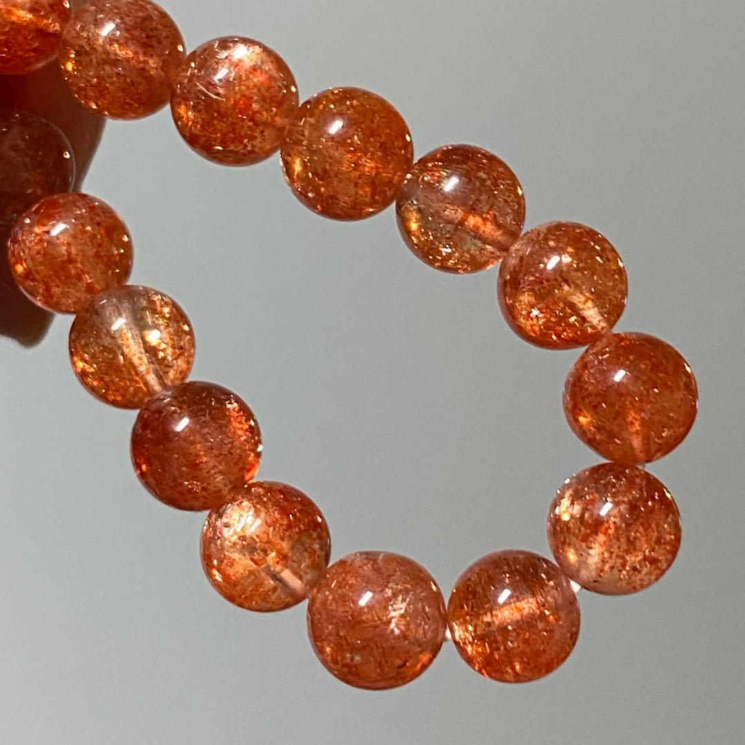 高品質　サンストーン　ブレスレット　天然石　パワーストーン