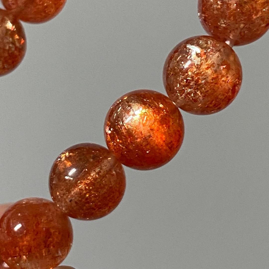 高品質　サンストーン　ブレスレット　天然石　パワーストーン