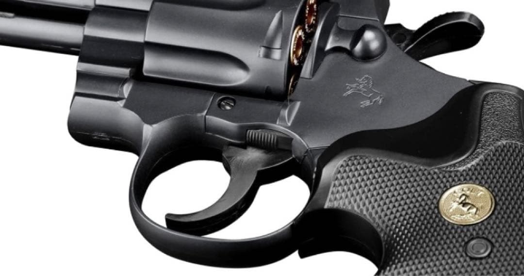 コルトパイソン 357マグナム 4インチ ブラックモデル エアーリボルバー①