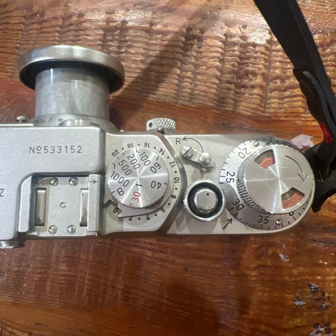 ライカ　3f バルナック　エルマー50mm キャップ　シャッターボタン付き