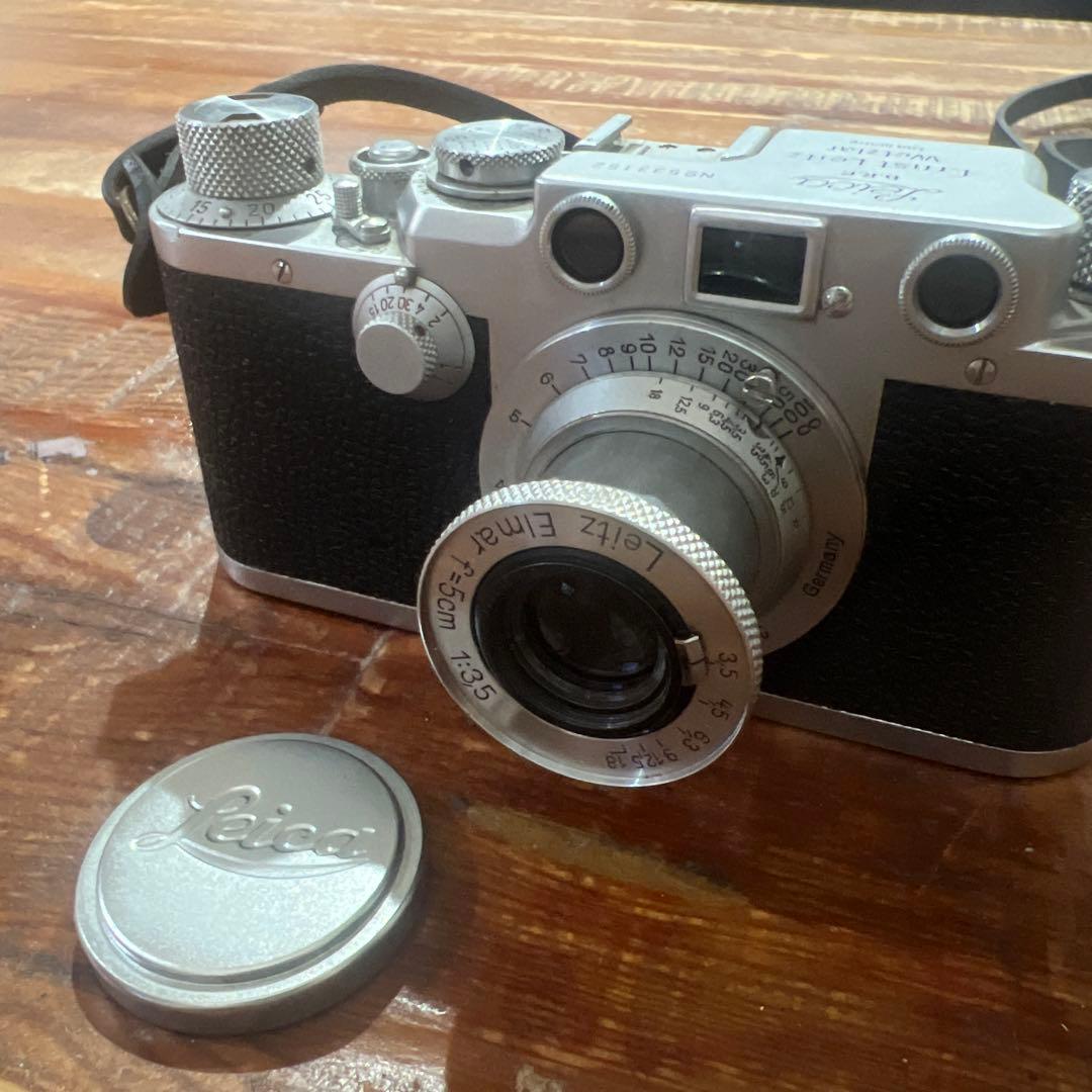 ライカ　3f バルナック　エルマー50mm キャップ　シャッターボタン付き