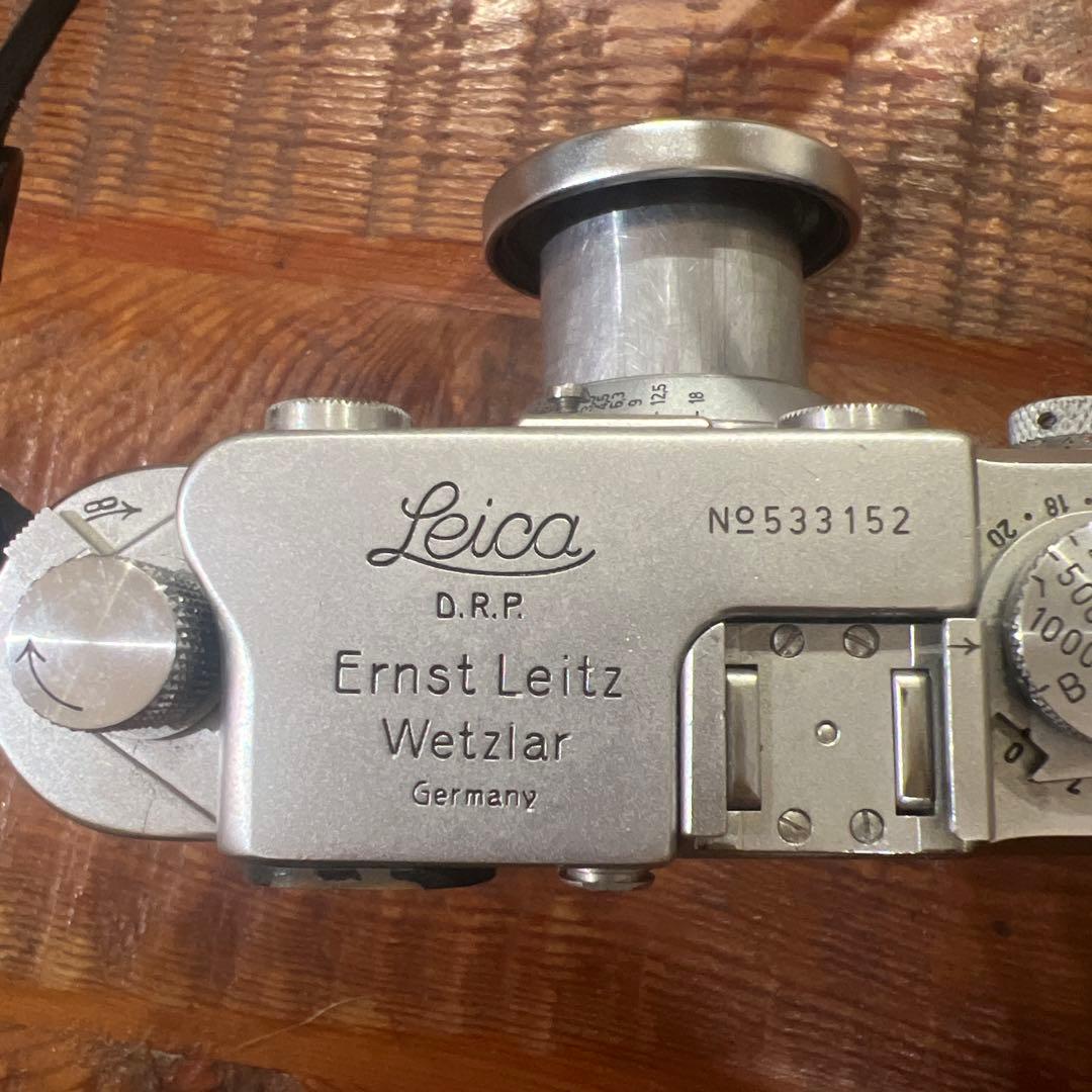 ライカ　3f バルナック　エルマー50mm キャップ　シャッターボタン付き