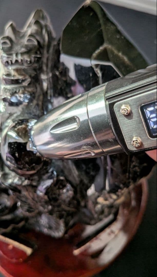 ️チベット産 極上 モリオン 龍彫刻 置物 1783ｇ ️️