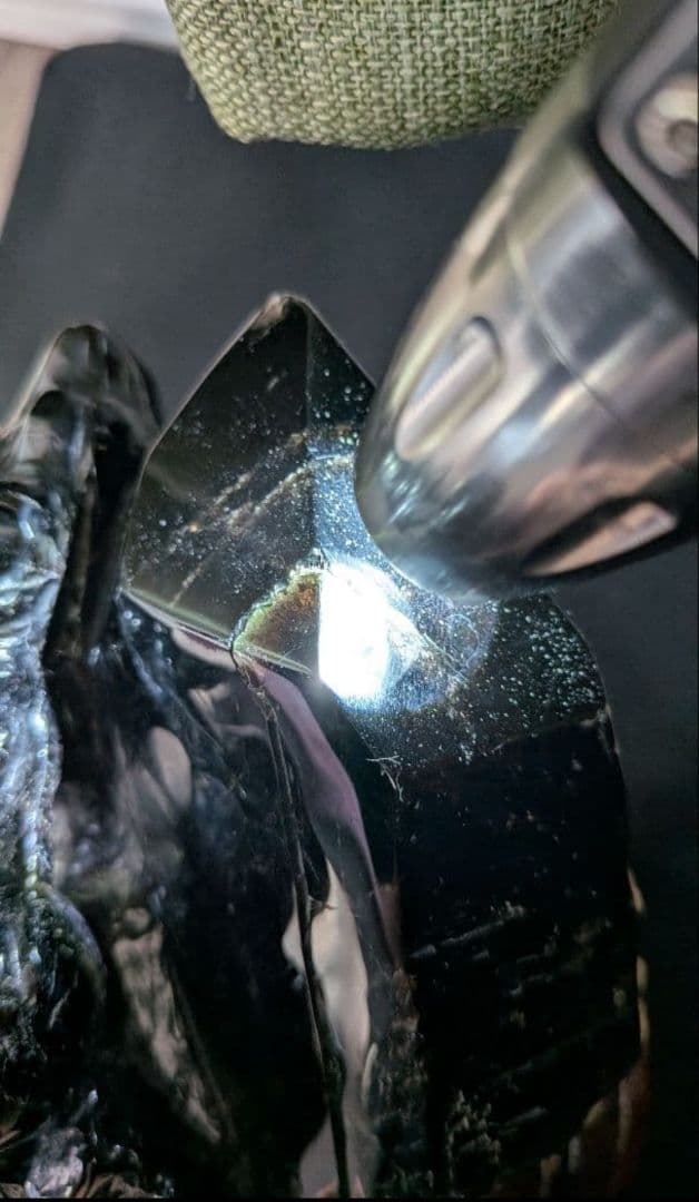 ️チベット産 極上 モリオン 龍彫刻 置物 1783ｇ ️️