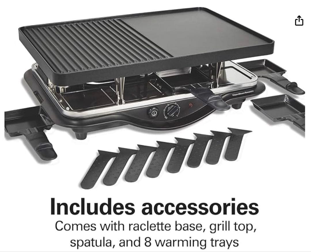 Hamilton Beach 31612-MX Raclette 室内グリル