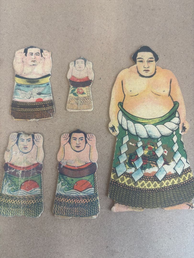 大相撲 レア 相撲人形 めんこ 5枚 セット