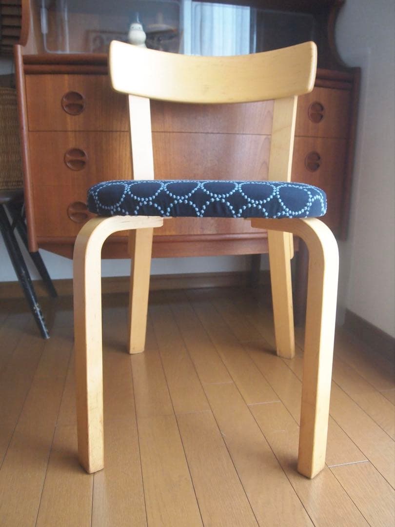 ミナペルホネン タンバリン ハンドメイド スツール 椅子 チェア ベンチ 生地