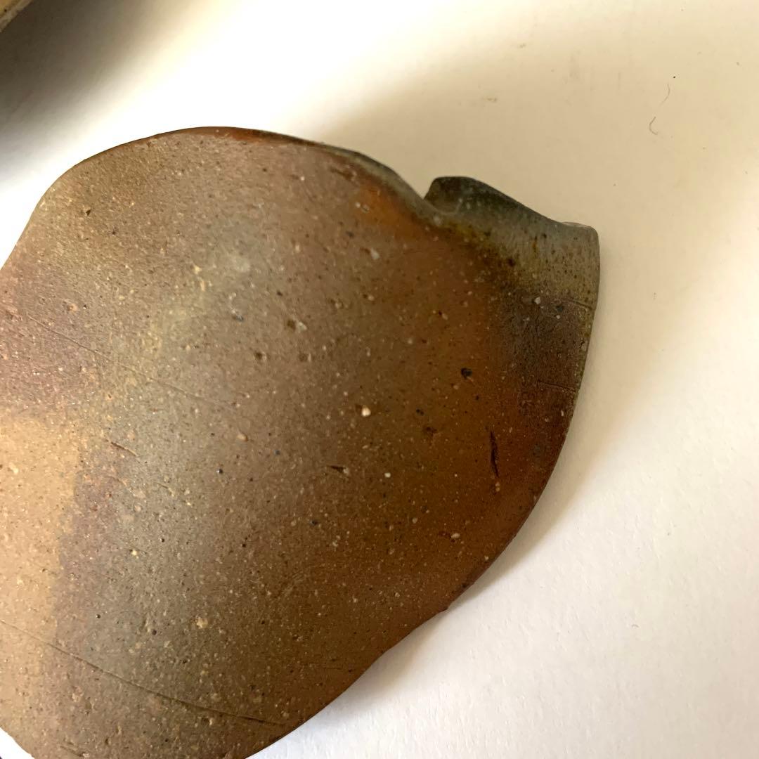 【一点物】信楽焼　朴葉皿　2枚セット　葉　葉っぱ　葉脈　細密技巧　リアル焼物