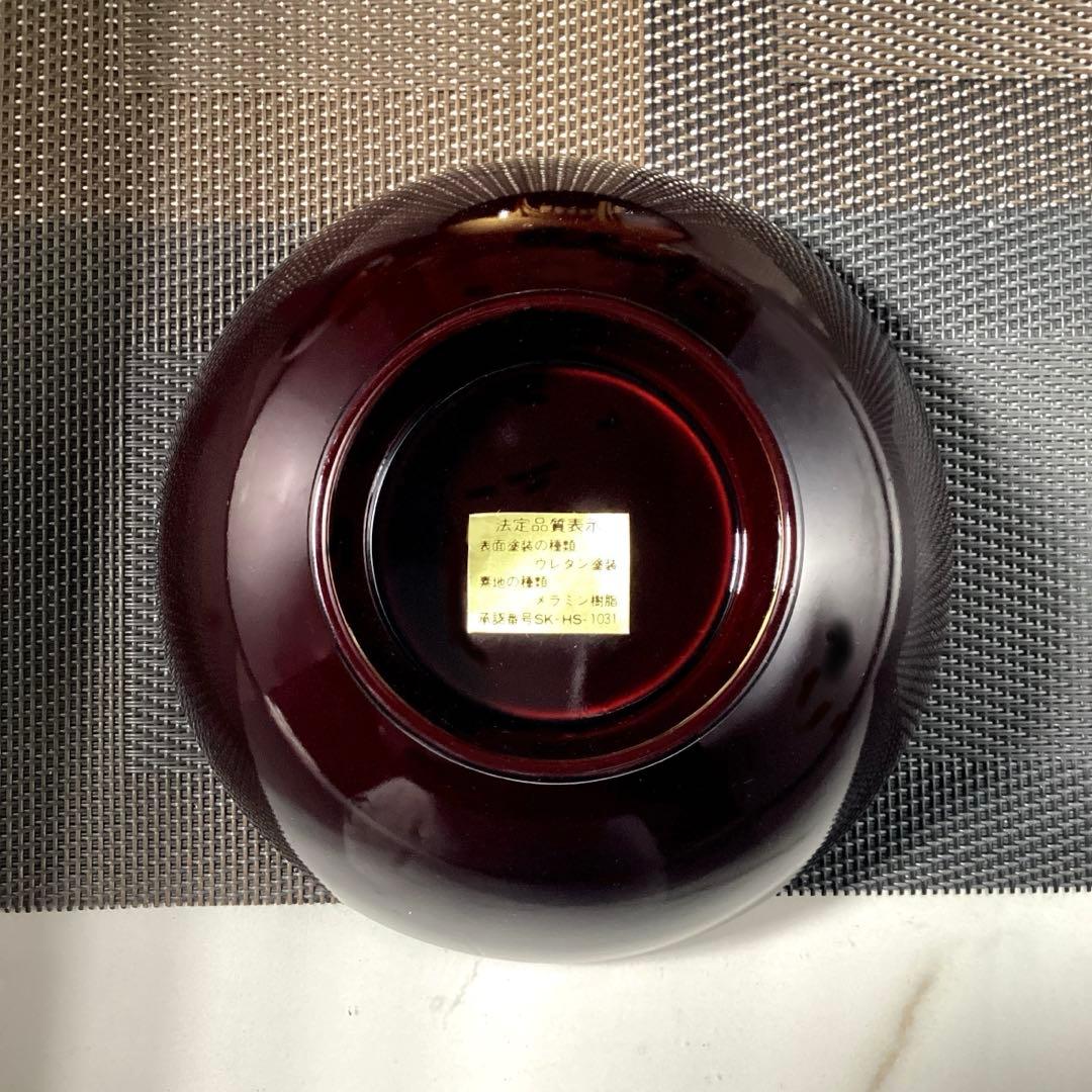 会津塗　蓋付　お椀　5客