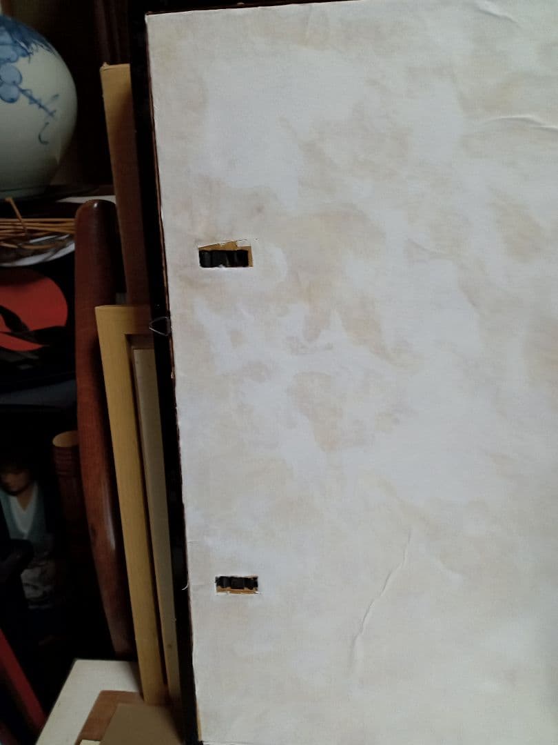 佐伯久のろうけつ染め絵画です色紙サイヅです