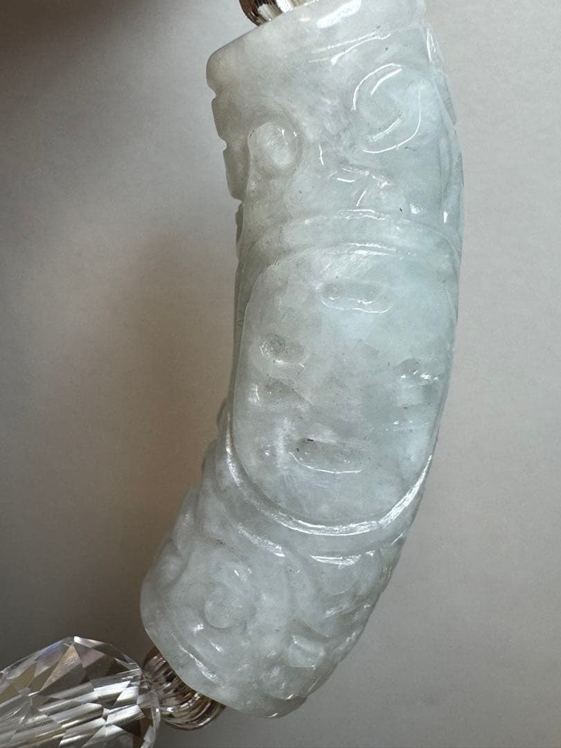 チューブ型翡翠　ブレスレット