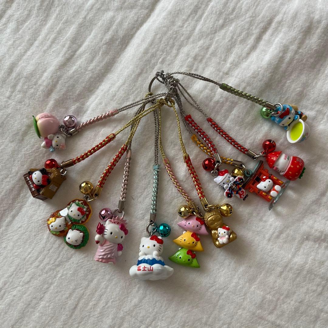 [美品] ご当地キティ まとめ売り 根付けストラップ