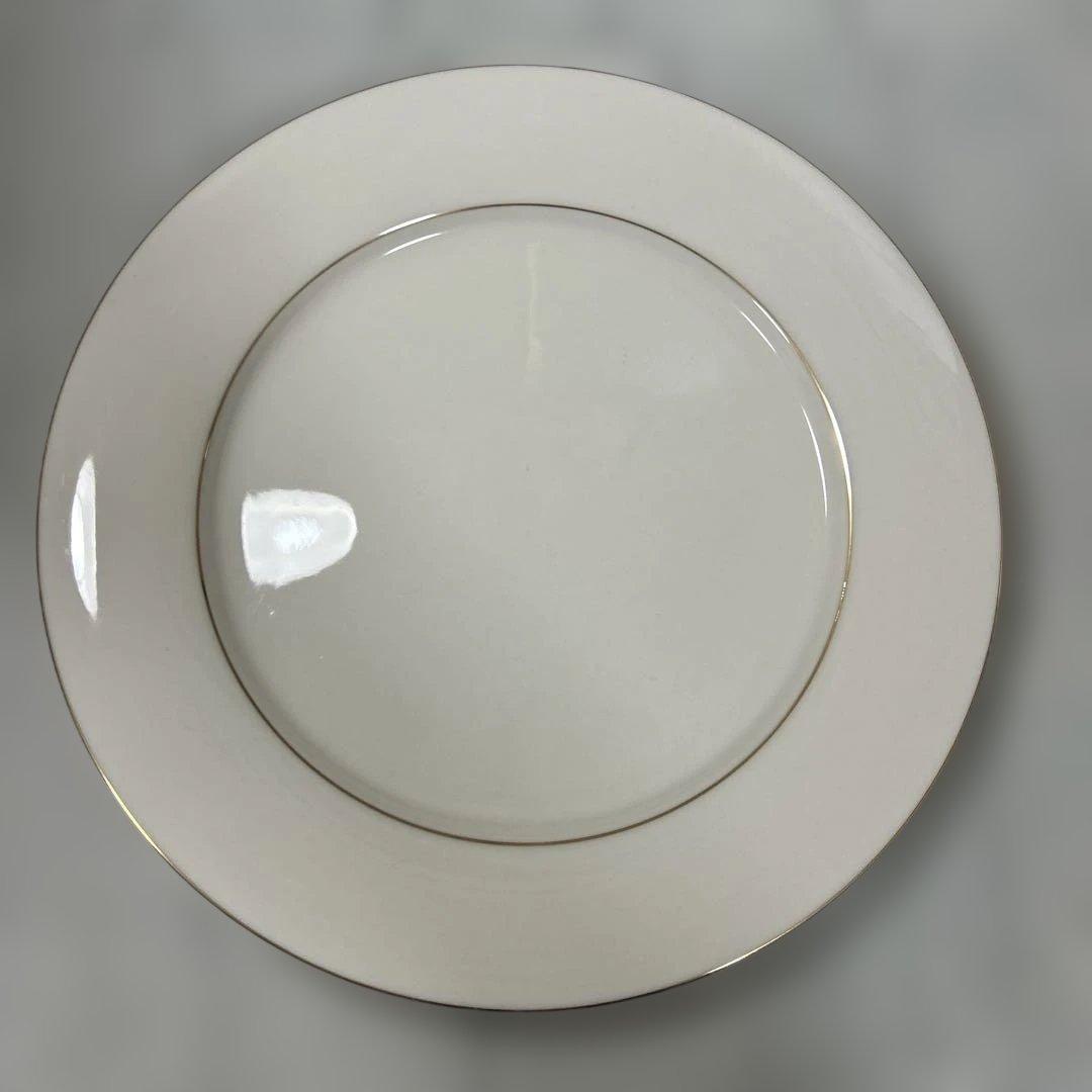 ニットーローヤル（ノリタケ）ゴールドラインプレート　RC ホワイト金縁皿 5枚