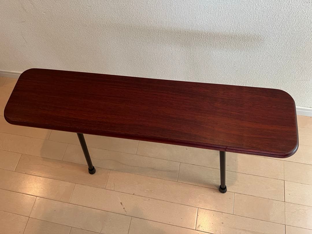 パドック　一枚板サイドテーブル　オイルフィニッシュ　蜜蝋ワックス仕上げ