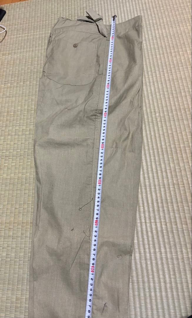 旧日本陸軍　夏用？薄手生地ズボン　昭和19年製