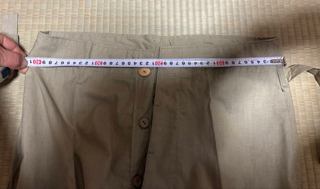 旧日本陸軍　夏用？薄手生地ズボン　昭和19年製