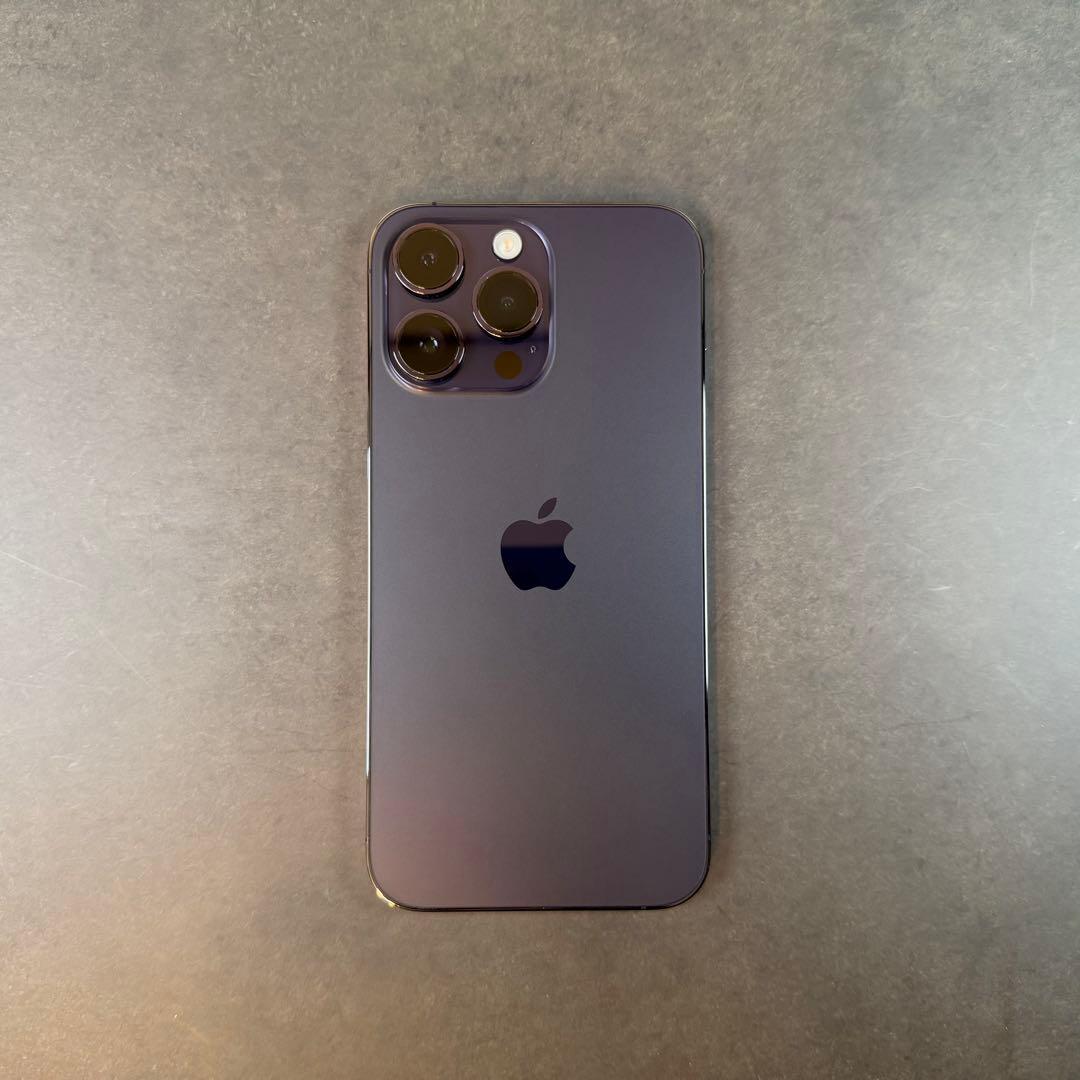 iPhone 14 Pro Max 純正革ケース付き