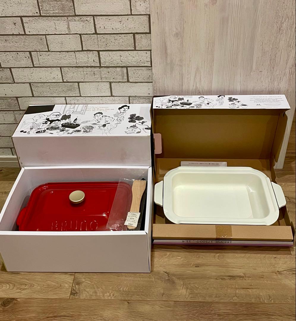 BRUNO コンパクトホットプレート セラミックコート鍋付き