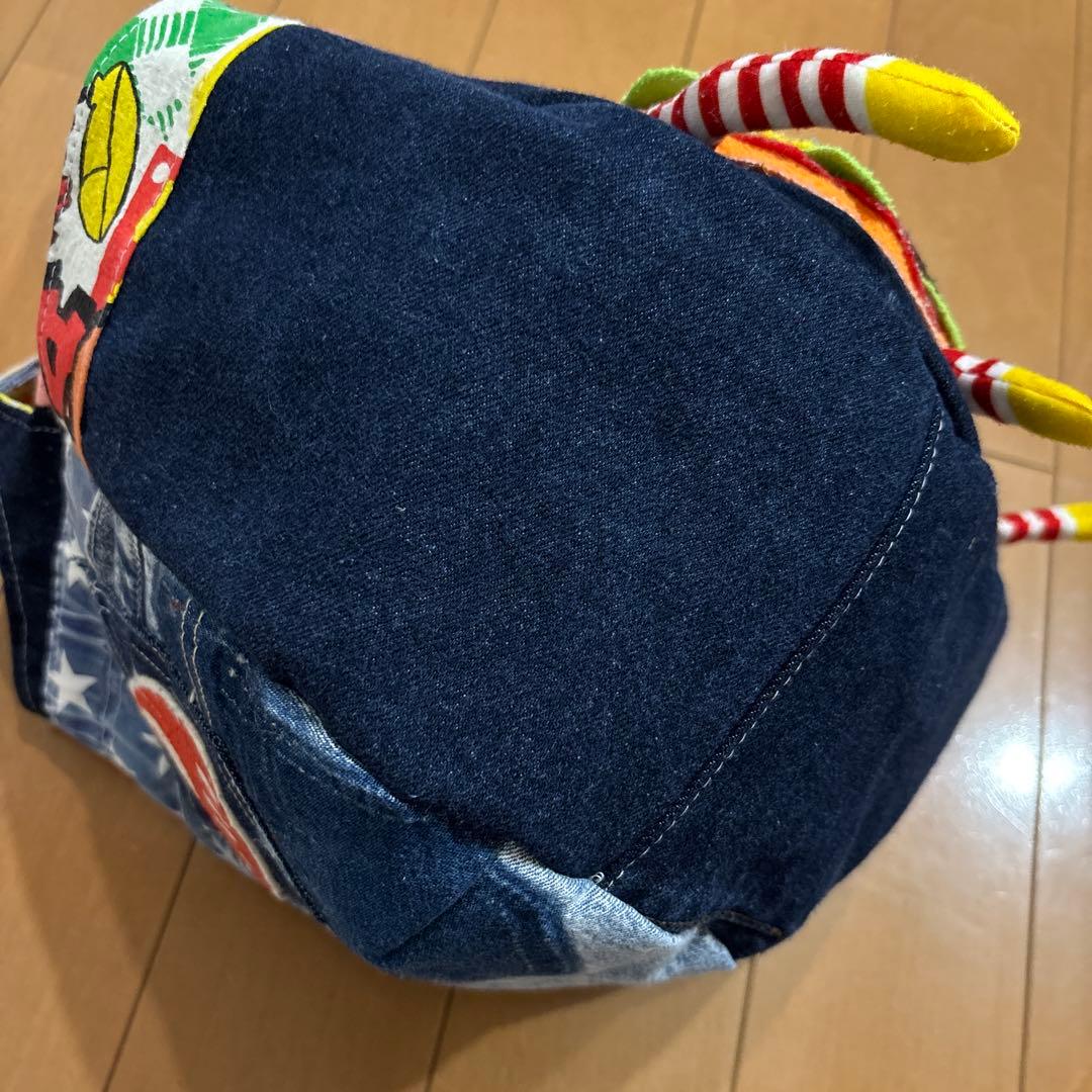 再販なし☆BIGハンバーガー手足ぶら〜ん大きなサイドポケットトートバッグ
