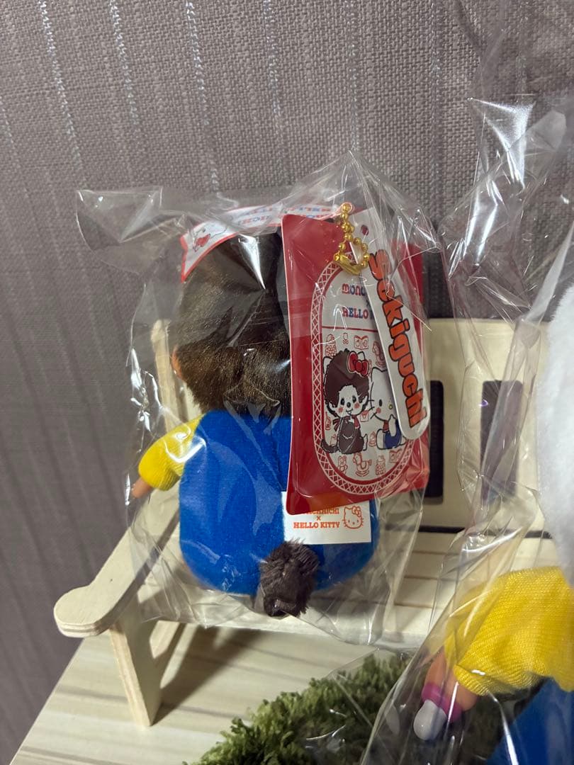 モンチッチ x ハローキティ コラボ S サイズ 顔でかSSキーチェーン