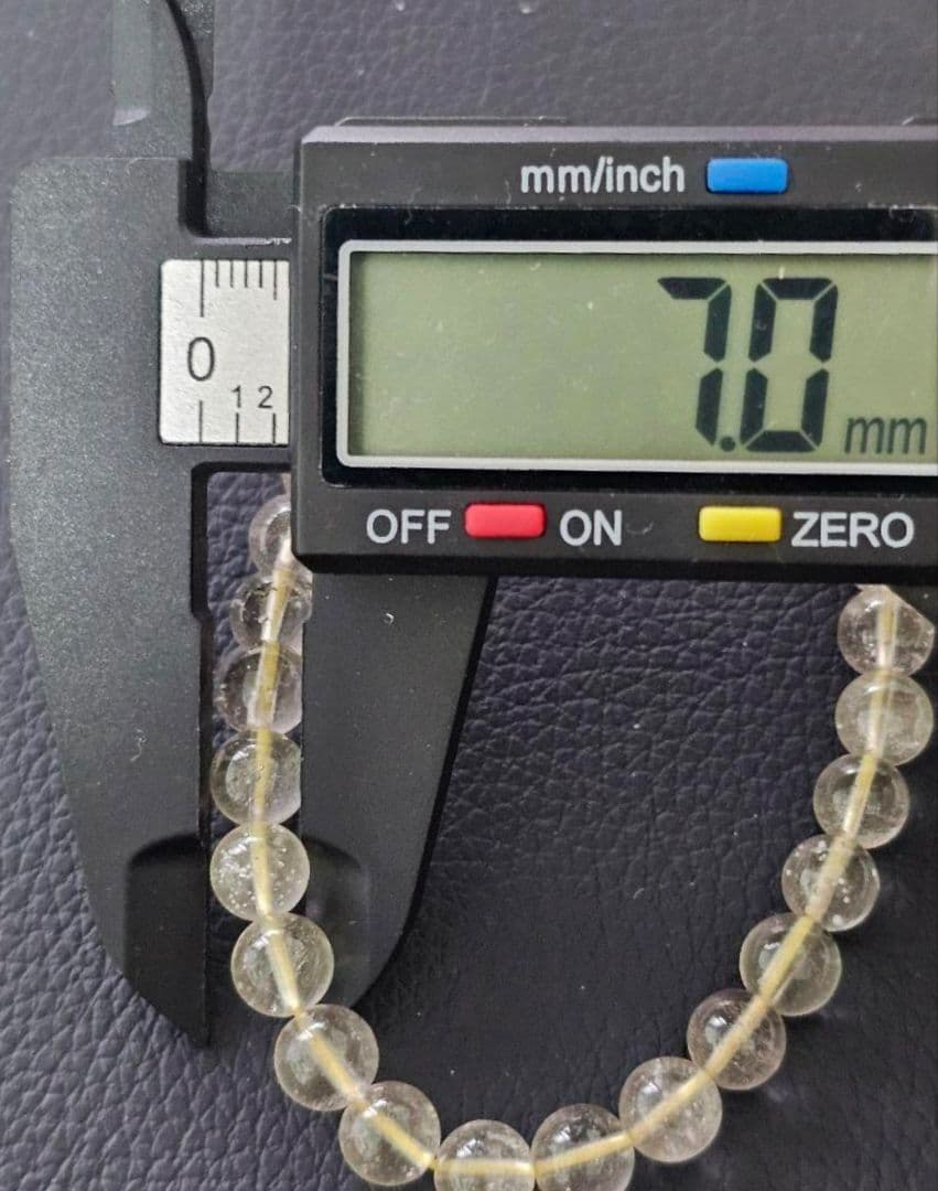 ⭐高品質⭐希少⭐リビアングラスブレスレット 7㎜
