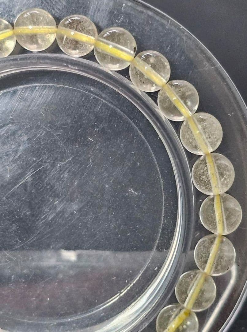 ⭐高品質⭐希少⭐リビアングラスブレスレット 7㎜