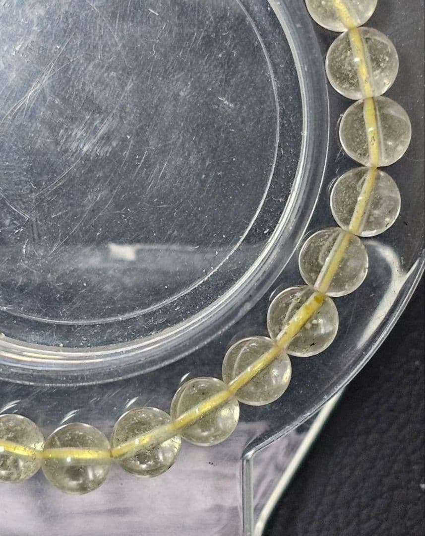 ⭐高品質⭐希少⭐リビアングラスブレスレット 7㎜