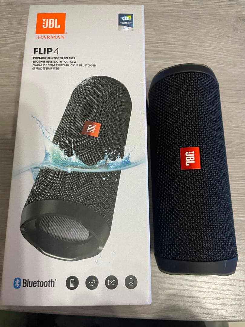 JBL FLIP4 Bluetoothスピーカー/バッテリー新品/ケース付き