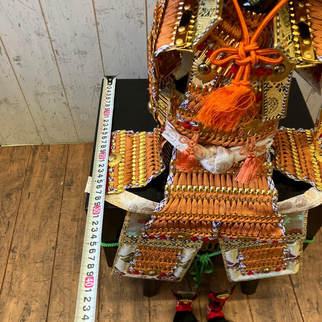 昭和レトロ 源山作 侍大将 12号 大鎧 鎧兜 甲冑 鎧飾り 武士 武人 金小机