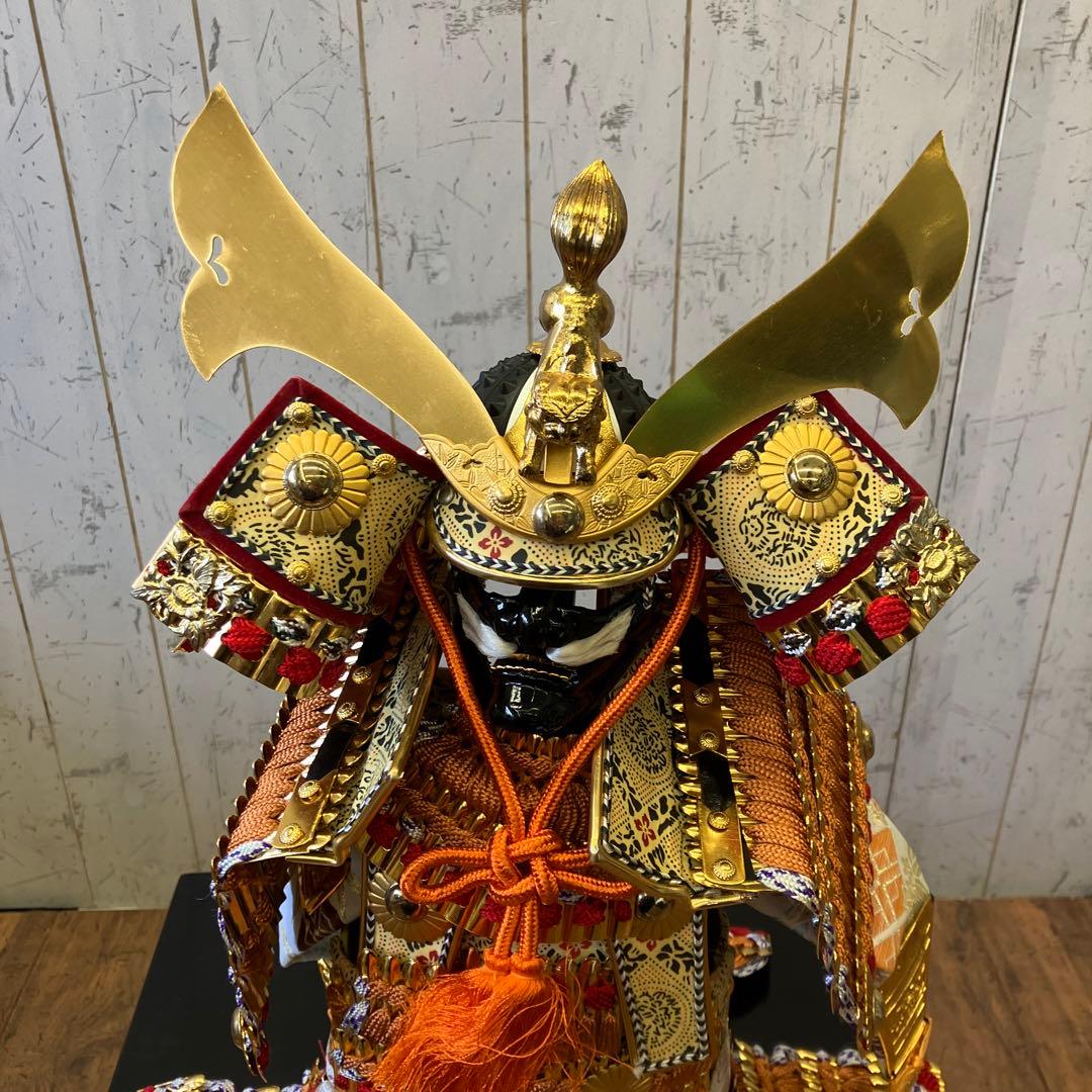 昭和レトロ 源山作 侍大将 12号 大鎧 鎧兜 甲冑 鎧飾り 武士 武人 金小机