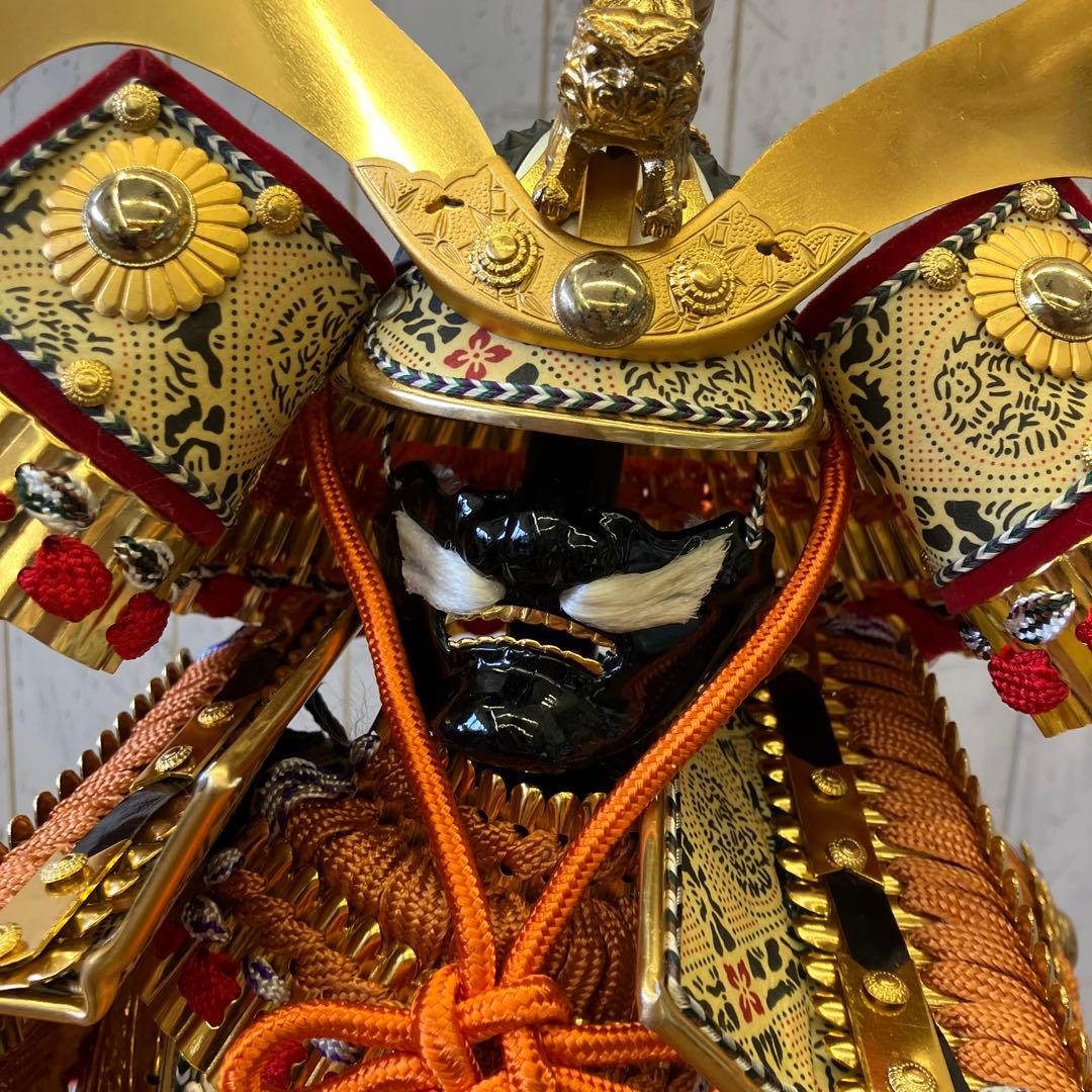 昭和レトロ 源山作 侍大将 12号 大鎧 鎧兜 甲冑 鎧飾り 武士 武人 金小机