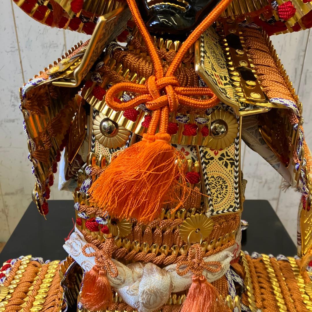 昭和レトロ 源山作 侍大将 12号 大鎧 鎧兜 甲冑 鎧飾り 武士 武人 金小机