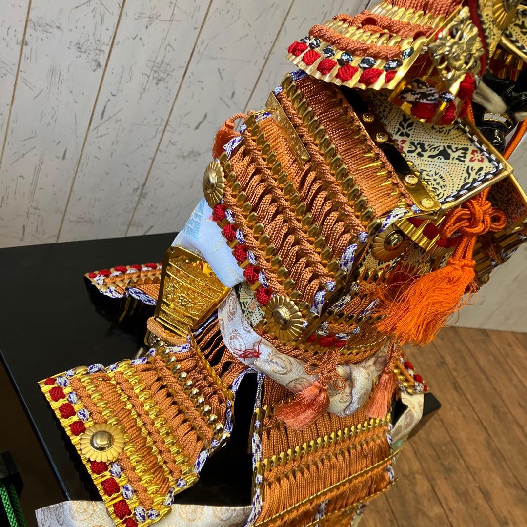 昭和レトロ 源山作 侍大将 12号 大鎧 鎧兜 甲冑 鎧飾り 武士 武人 金小机