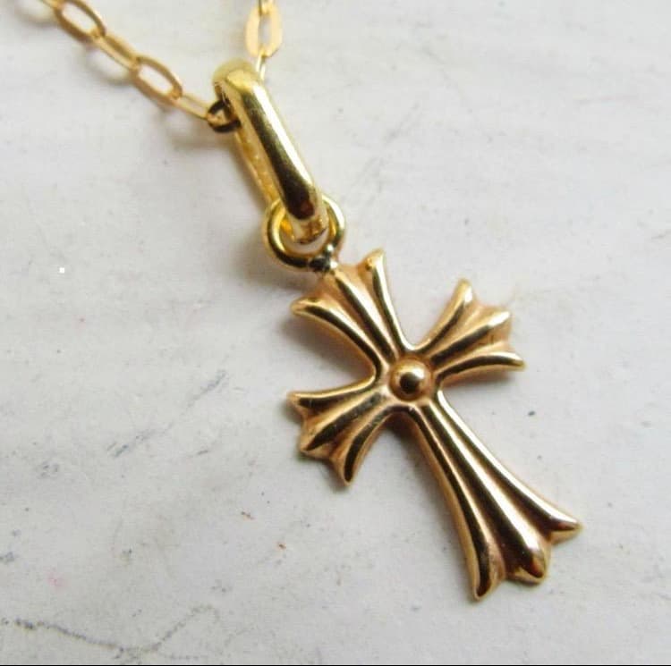 K18 クロス ネックレス トップ 18K 刻印 18金 新品 未使用