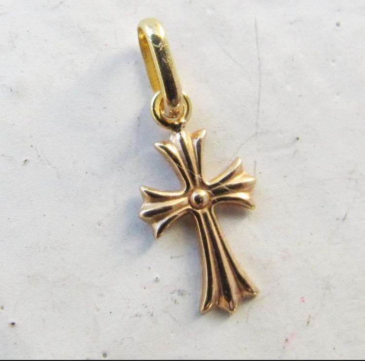 K18 クロス ネックレス トップ 18K 刻印 18金 新品 未使用