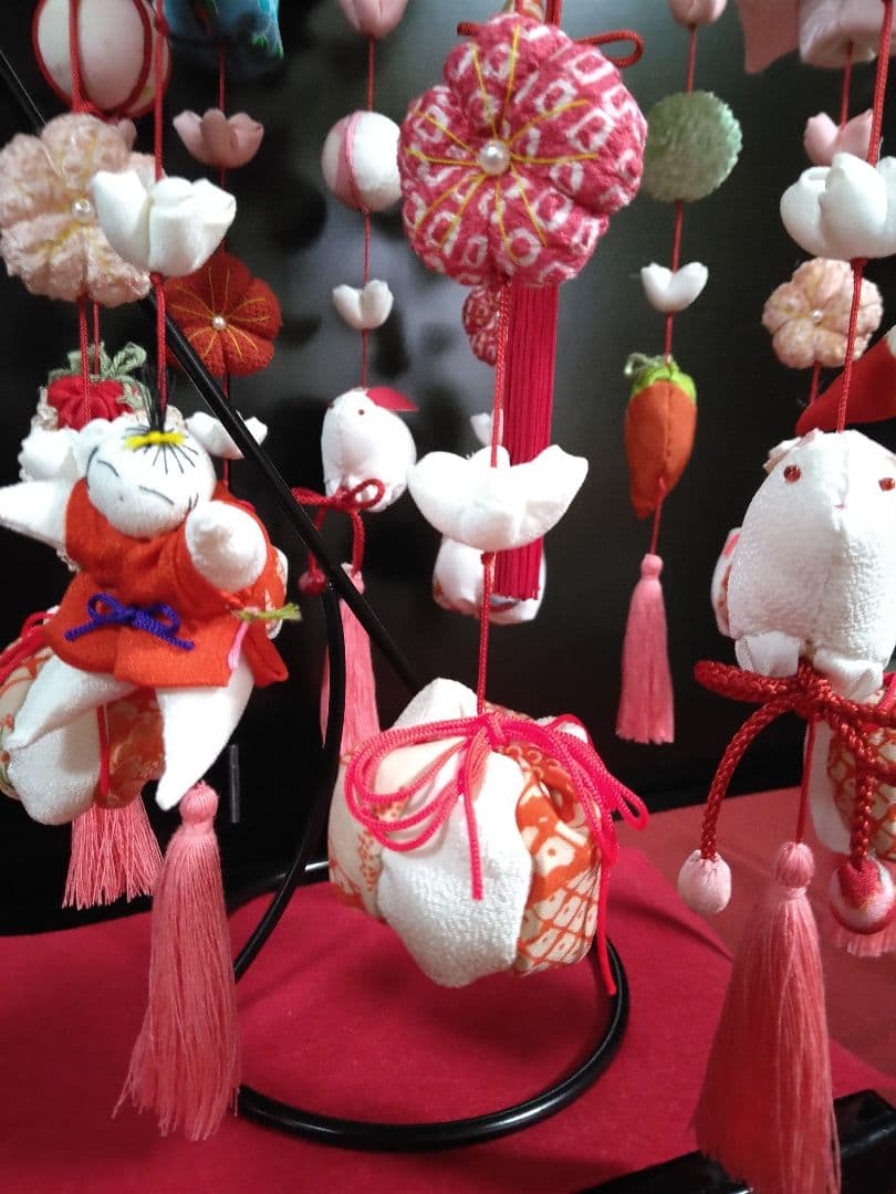 ひな祭り　吊し飾り［スタンド台付］