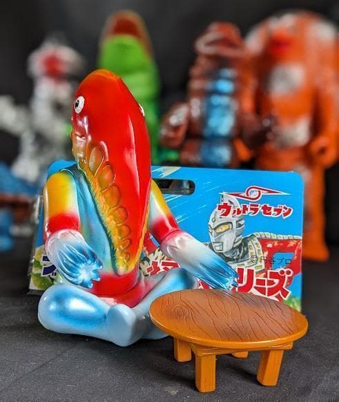 実相寺昭雄 監督 ウルトラマン・セブン登場怪獣（ブルマァク復刻）ソフビ６体セット