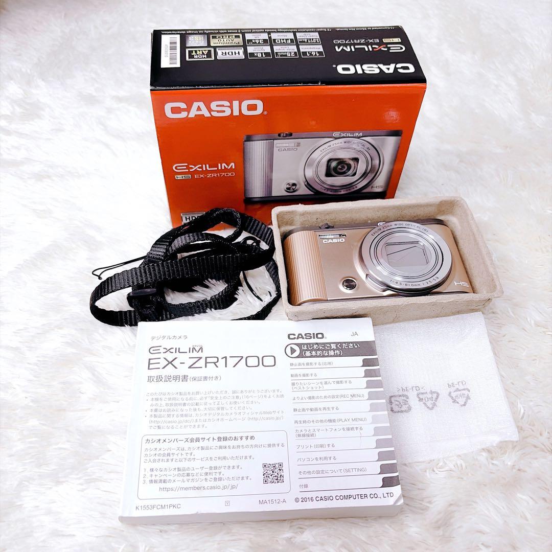 【未使用級】CASIO EXILIM EX-ZR1700 Wi-Fi搭載 自撮り
