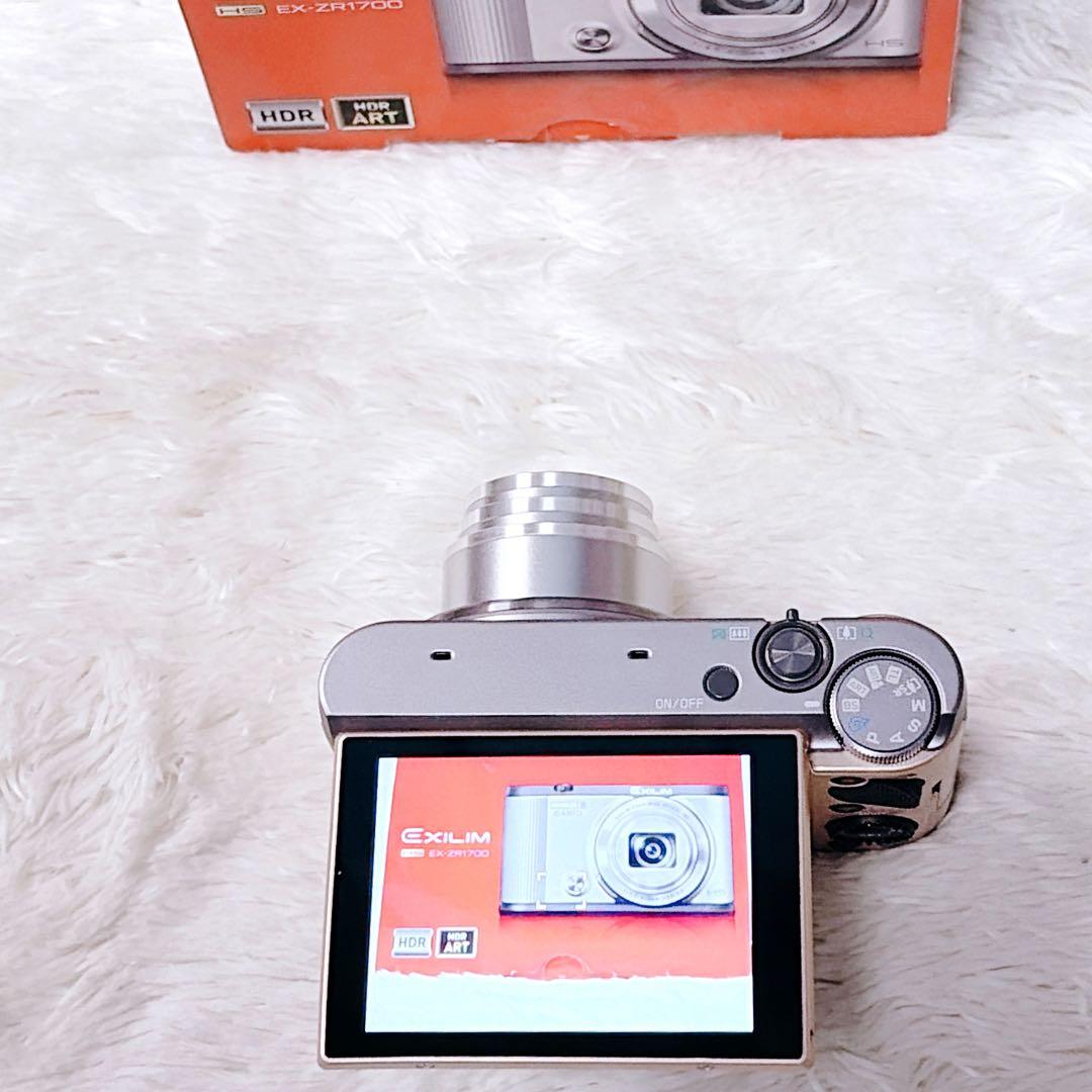 【未使用級】CASIO EXILIM EX-ZR1700 Wi-Fi搭載 自撮り