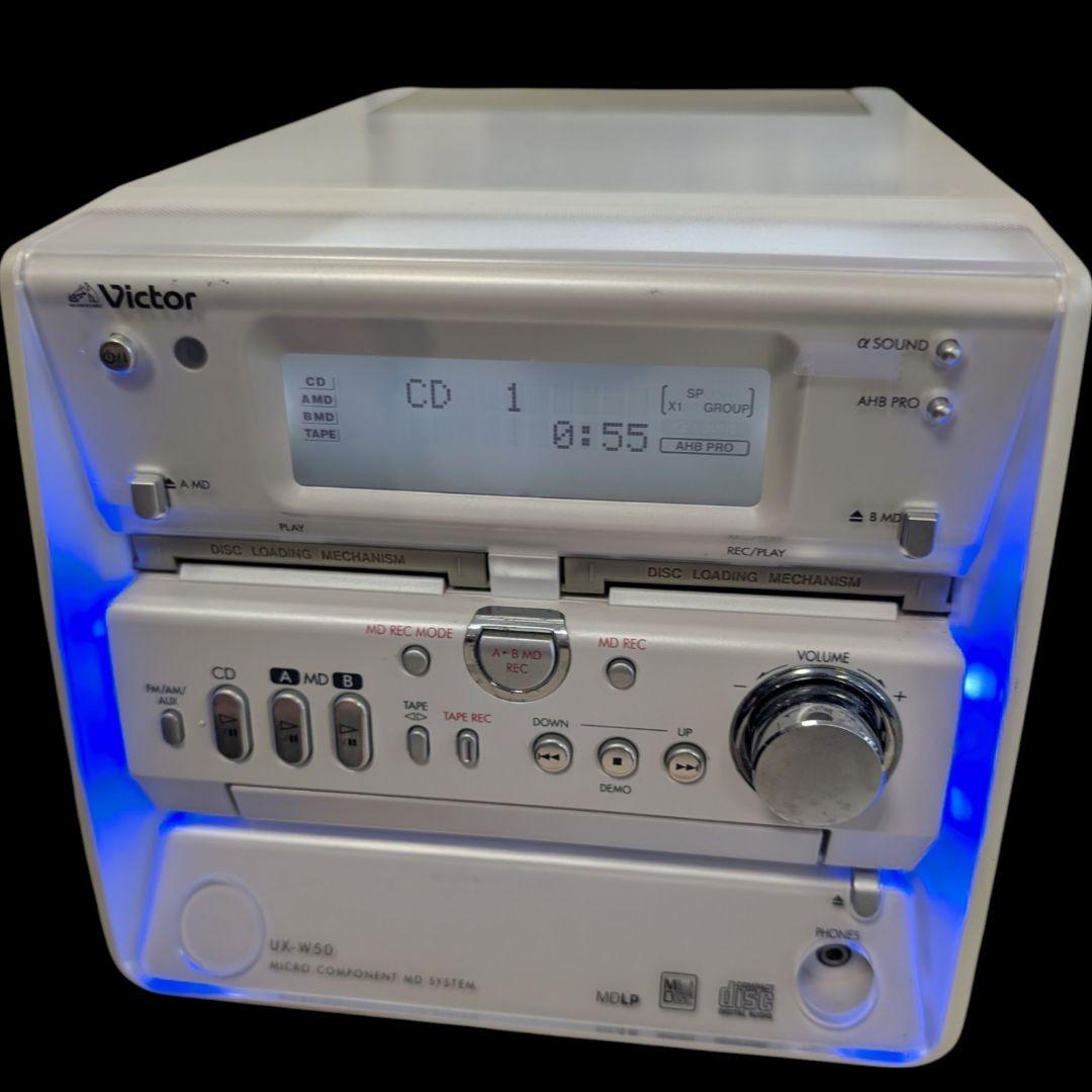 Victor UX-W50 ミニコンポ ホワイト