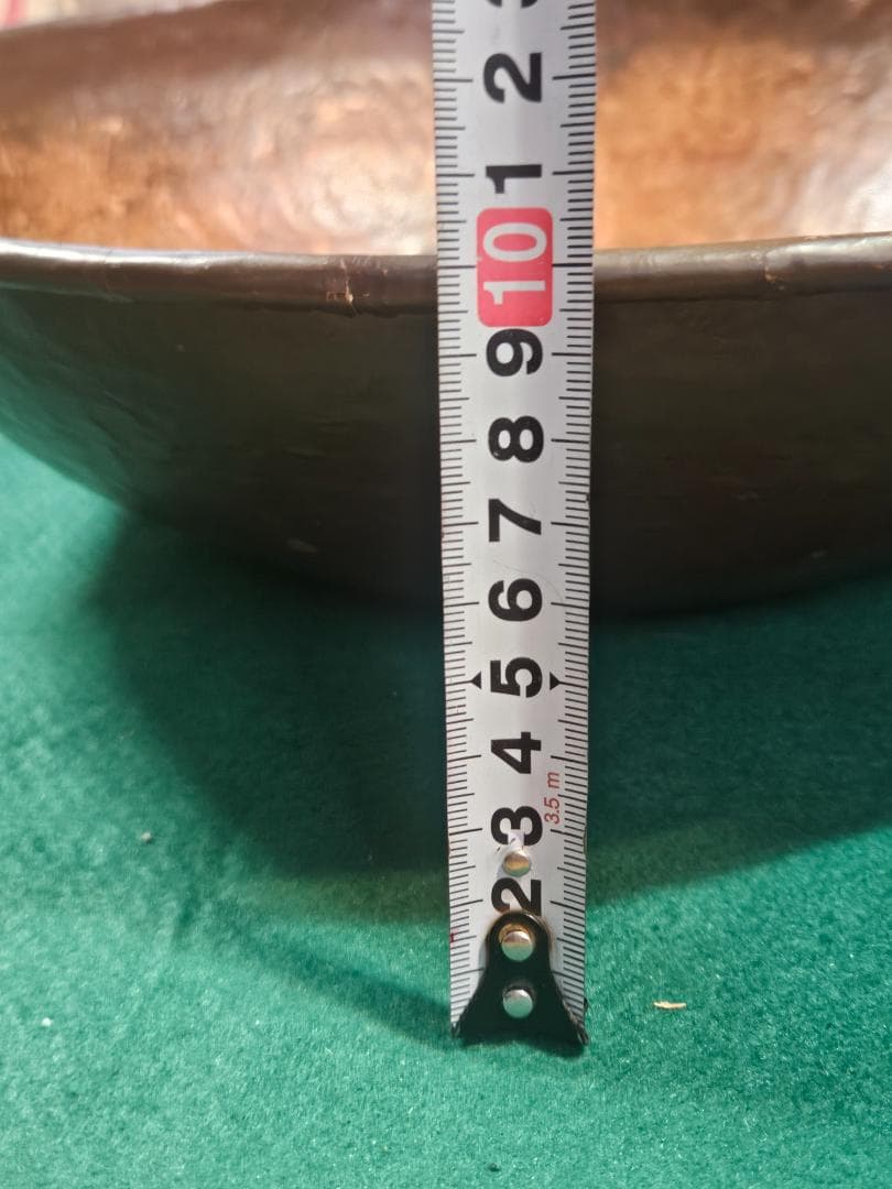 中古銅製両手鍋 直径36cmx高さ10cm