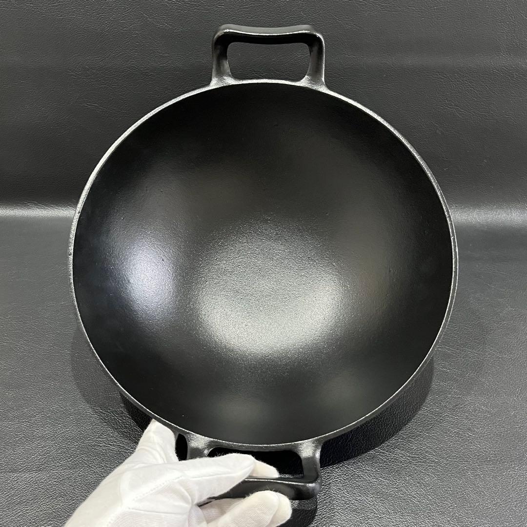 最終価格です！【未使用品】本場盛岡　南部鉄器　岩鋳　「深型中華鍋」　1点　日本製