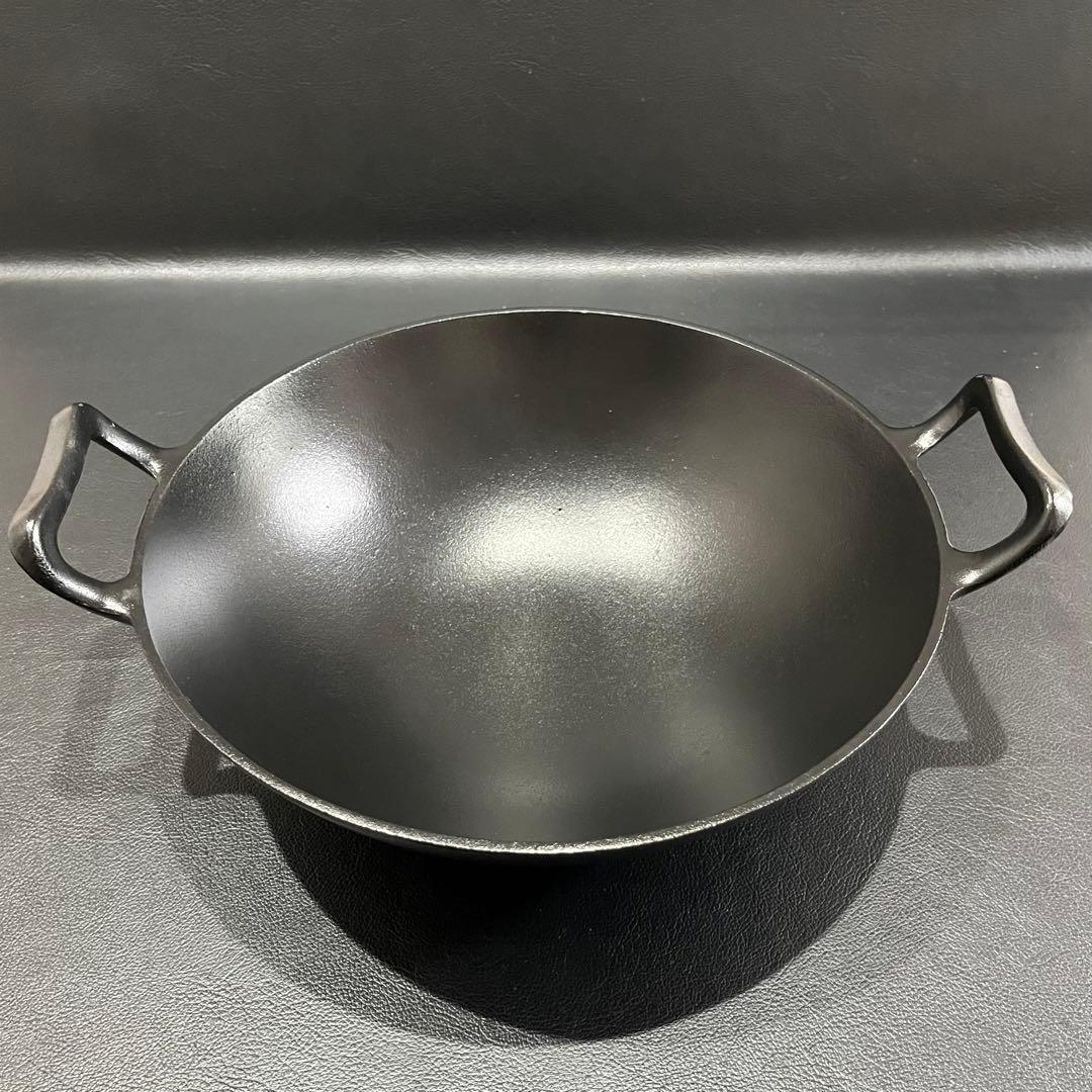 最終価格です！【未使用品】本場盛岡　南部鉄器　岩鋳　「深型中華鍋」　1点　日本製