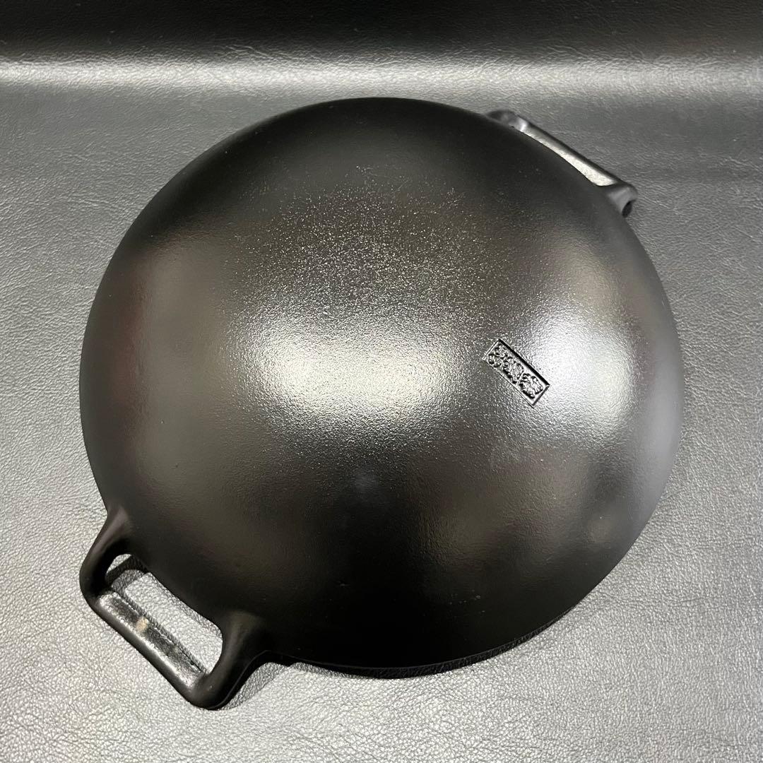 最終価格です！【未使用品】本場盛岡　南部鉄器　岩鋳　「深型中華鍋」　1点　日本製