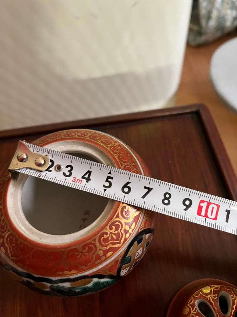 香炉　九谷焼　九谷庄三　茶道具 表千家裏千家　和風小物和風インテリア香道茶事