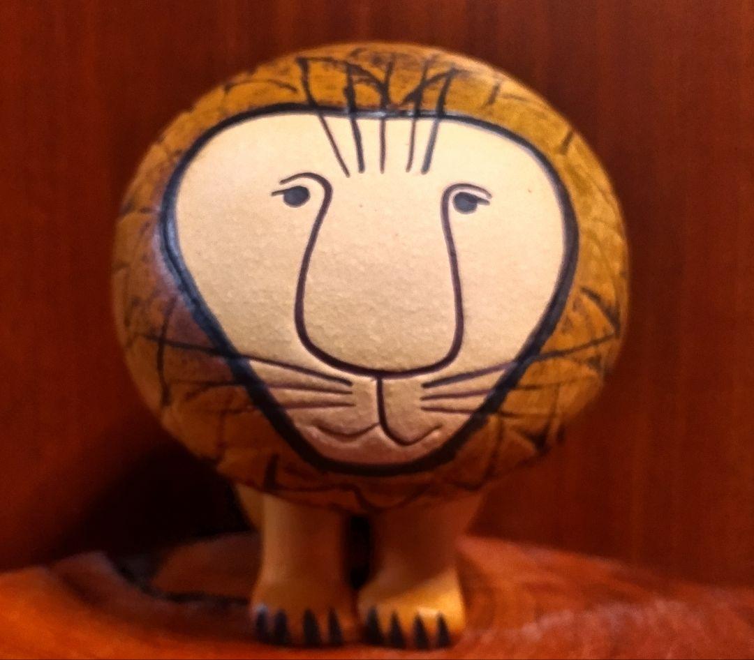 リサラーソン ライオンミディアム＆ミッセアイボリー 北欧 美品